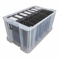 Best deal 🎉 Whitefurze Allstore Clear Storage Box 54 Litres 🌟 -Hobbycraft Shop 660544 1000 4 whitefurze 54litre storage box