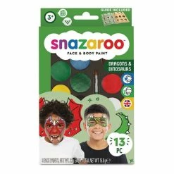 Outlet 😀 Snazaroo Dragons And Dinosaurs Face Paint Kit 🎁