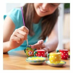 Coupon ⌛ 4M Paint Your Own Mini Tea Set 🌟 -Hobbycraft Shop 662670 1000 7 paint your own mini tea set 800