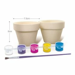 New ✨ 4M Paint Your Own Flowerpots 🔔 -Hobbycraft Shop 662671 1000 5 paint your own flower pot 800